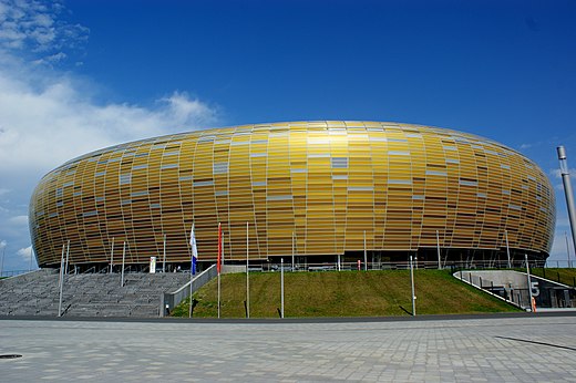 The Stadion Miejski in Gdańsk.