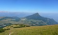 Panorama of the Riserva Naturale Integrale Tre Cime del Bondone, province of Trento (Italy)