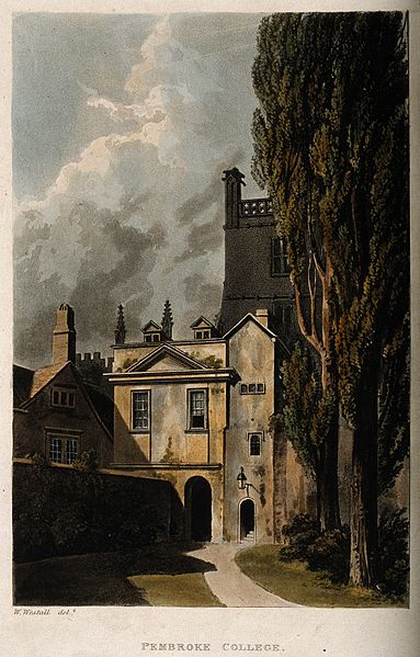 File:Pembroke College, Oxford. Coloured aquatint after W. Westall Wellcome V0014146.jpg