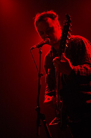 Phil Elverum performing as Mount Eerie in March 2012