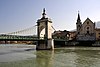 Pont de la Vierge noire, Pont suspendu de Seyssel