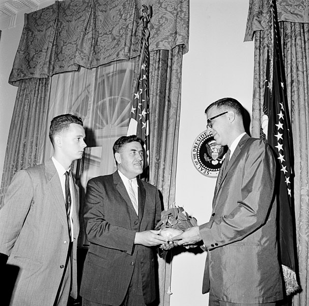 File:Presentation of a Plant for President John F. Kennedy (14213471533).jpg