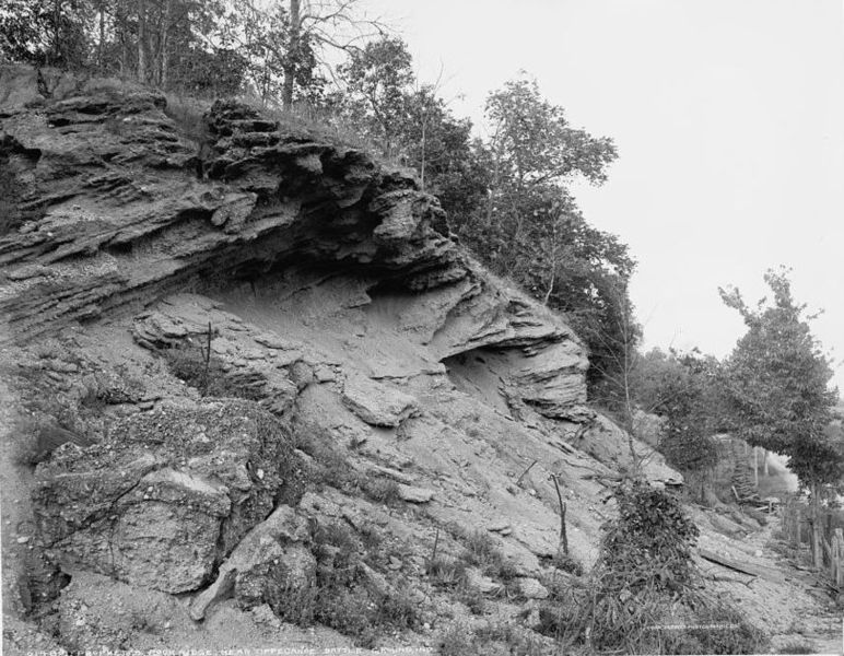 File:Prophet's Rock Ridge near Tippecanoe battleground, Ind., 1902.jpg