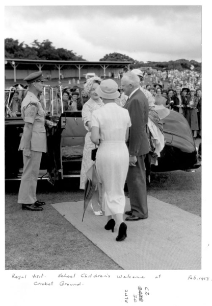 File:Queensland State Archives 7941 School childrens welcome for Her Majesty Queen Elizabeth The Queen Mother Brisbane Cricket Ground February 1958.png