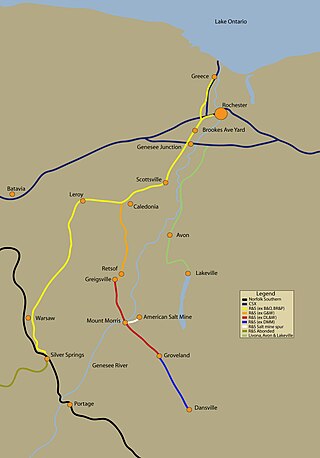 <span class="mw-page-title-main">Rochester and Southern Railroad</span> Short line railroad in the state of New York, United States of America