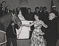 Reckless Receives a Piece of Cake, 10 November 1954 (12836527634).jpg