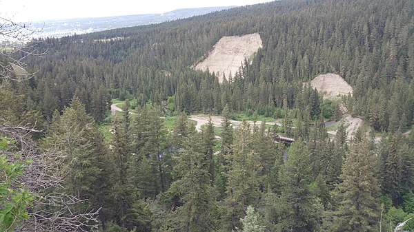 A trail through the Williams Lake river valley