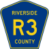 County Road R3 marker