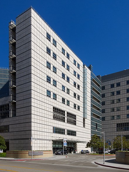Ronald Reagan UCLA Medical Center, near the main entrance to the campus