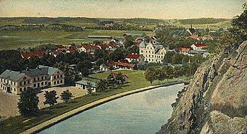 Historische Postkarte von Söderköping (1908)