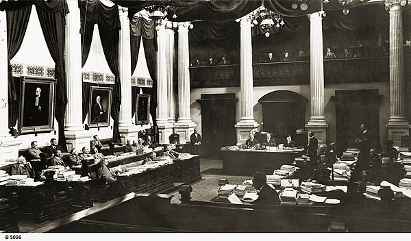 House of Assembly chamber circa 1928.