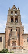 Saint-Sauveur, Haute-Garonne, France. Church of the Holy Saviour, bell gables.