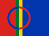 Samerna firar sin "nationaldag" idag: Sápmis flagga.