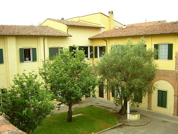 View of the courtyard of Sant'Anna School of Advanced Studies