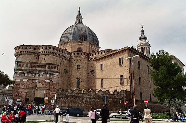 The Basilica della Santa Casa from behind