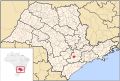 Localização do município de Salto de Pirapora dentro do estado brasileiro de São Paulo