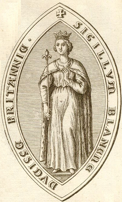 Sceau de Blanche de Navarra - Duchesse de Bretagne.png