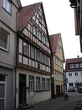 Das Schubart-Haus in Aalen. Hier verbrachte Schubart seine Kindheit und Jugendzeit (Quelle: Wikimedia)