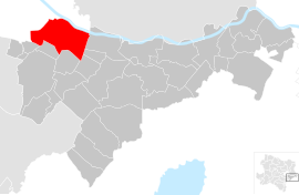 Poloha obce Schwechat v okrese Bruck an der Leitha (klikacia mapa)