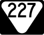 State Route 227 marker