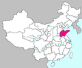 Location of Shandong Province