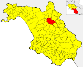 Localização de Sicignano degli Alburni