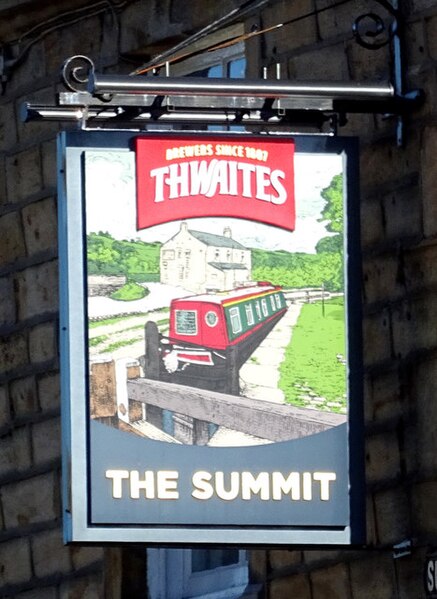 File:Sign for the Summit Inn, Summit - geograph.org.uk - 5946722.jpg