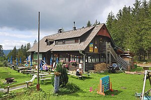 Nordostansicht der Herrgottschnitzerhütte