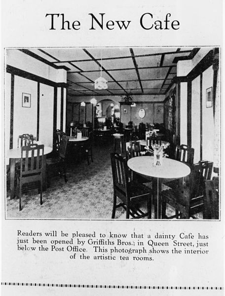 File:StateLibQld 1 109588 Interior of the artistic new tea rooms, opened by Griffiths Bros., in Brisbane in 1922.jpg