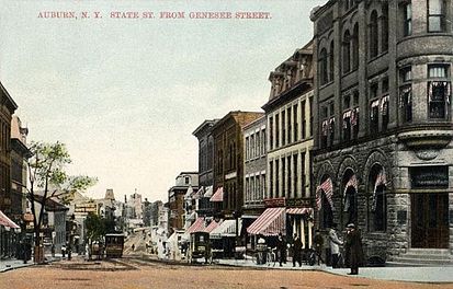 State Street in 1910 State Street from Genesee Street, Auburn, NY.jpg