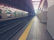 Stazione di Milano Dateo - Vista in direzione sud verso Porta Vittoria-Forlanini/Rogoredo