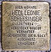 Stolperstein Schlüterstr 54 (Charl) Hedi Leonie Schlesinger.jpg