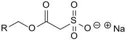 Structural formula of sulfoacetates