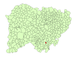 Kaart van Valverde de Valdelacasa