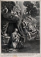 「受胎告知」(原画:ジョヴァンニ・ランフランコ)(c.1650)