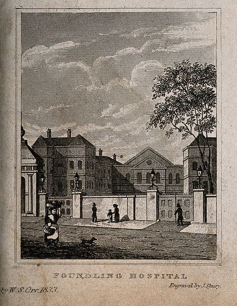 File:The Foundling Hospital, seen from Lamb's Conduit Street. Eng Wellcome V0013473.jpg