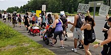 A protest march in Manassas, on June 6 Today's march (49978471897).jpg