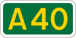 A40 road in London