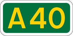 A40 road in London