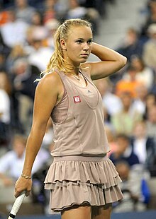 Wozniacki reached her first Grand Slam final at the 2009 US Open