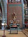 Linker Seitenaltar, Werkstatt J. Rotermund, Nürnberg; Madonna nach Vorbild des Bordesholmer Altars von Hanns Brüggemann im Dom zu Schleswig