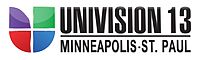 WUMN's logo prior to January 1, 2013 Univision Minneapolis-St. Paul.jpg