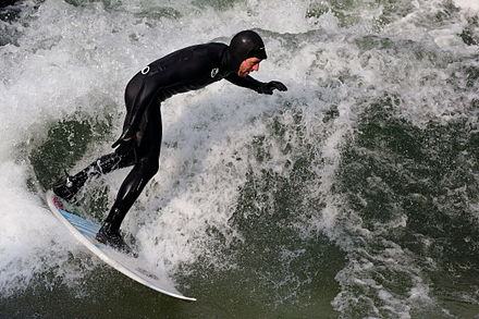 Eisbach surfer