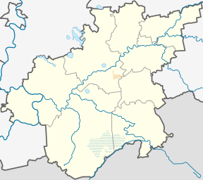 Žemėlapis rodantis Glėbo hidrografinis draustinis vietą.