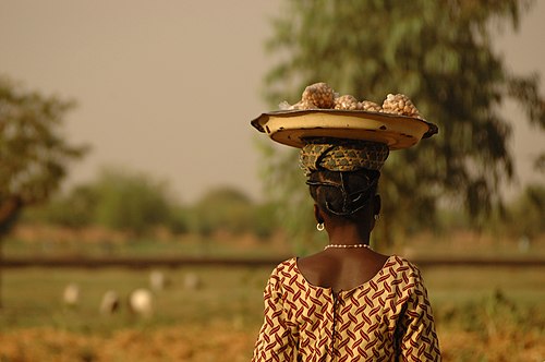 Peanut seller in Ouagadougou