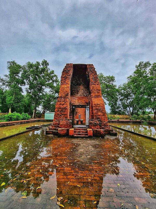 Ancient Vĩnh Hưng tower, a religious structure built in 9th century CE by Khmer people, in Vĩnh Lợi district, Bạc Liêu province