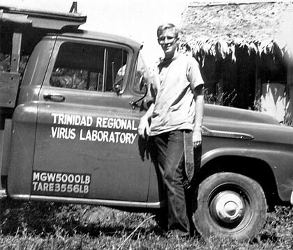 Virus Laboratory Field Assistant, Nariva Swamp, Trinidad. 1959 Virus Laboratory Fieldwork.jpg