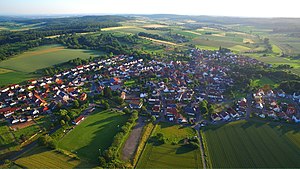 Vonhausen aus Vogelperspektive