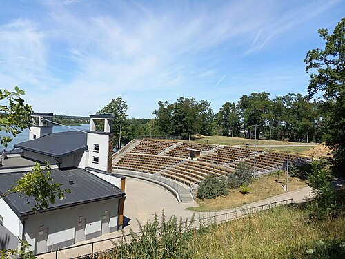 Wabrzezno amphitheater from a distance