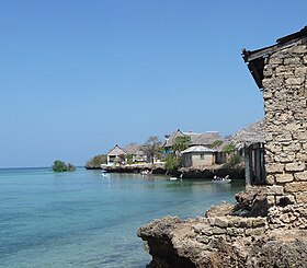 Vue du village de Wasini